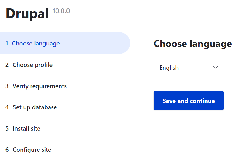 choose language